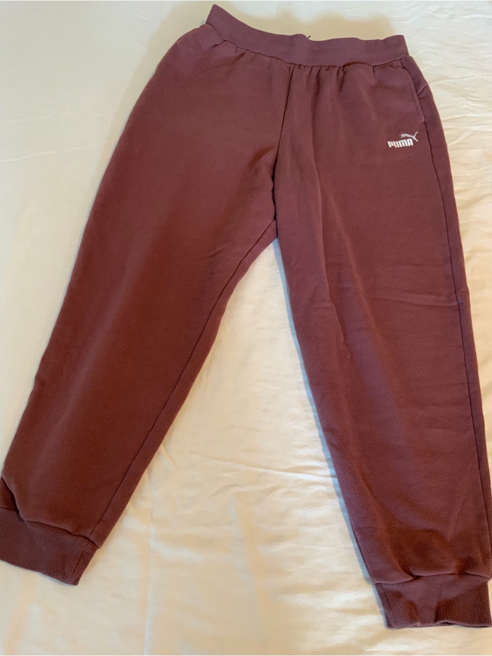 Puma Women’s Burgundy Joggers Sz Large